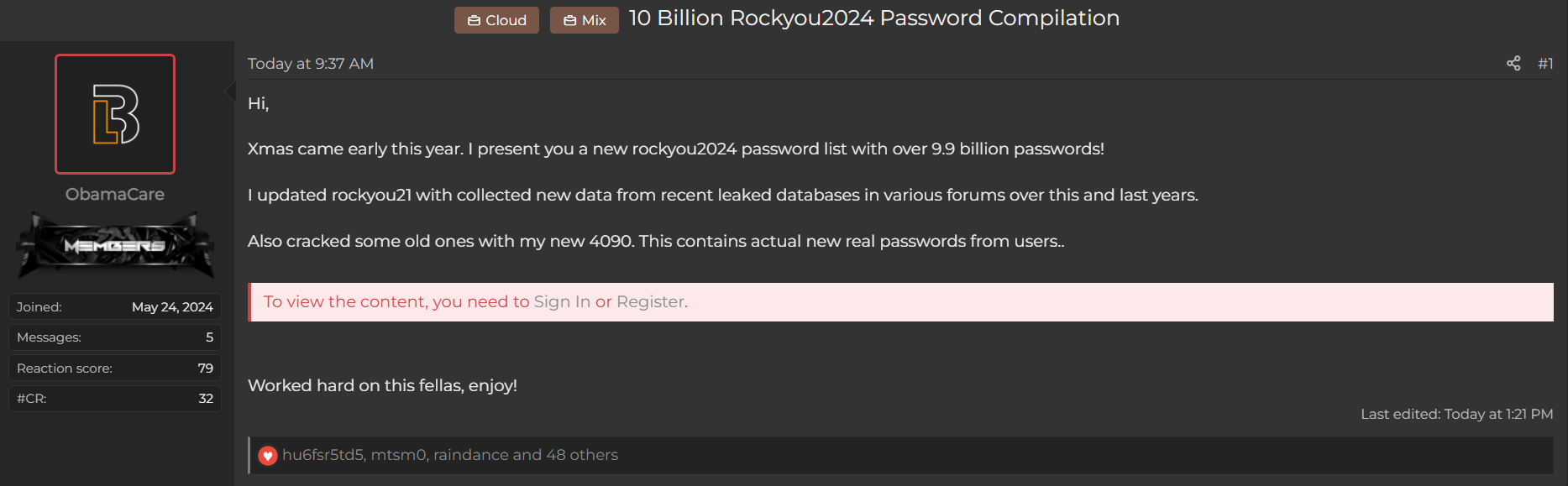 Rockyou txt 2024 one of the biggest password compilations ever