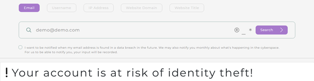 BreachDirectory Data Breach Search Engine