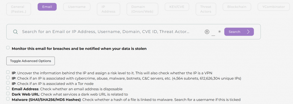 BreachDirectory.com: a data breach search engine and API