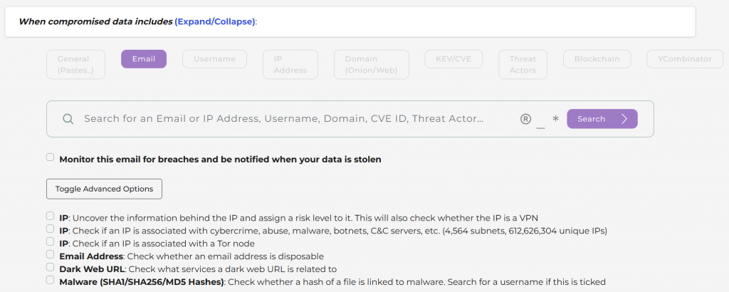 Beyond OWASP ZAP: BreachDirectory.com