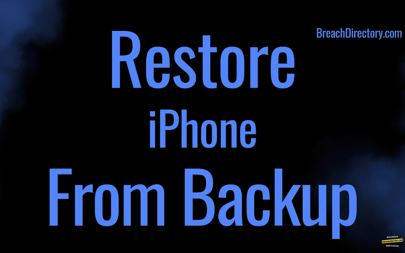 How to Restore iPhone From Backup